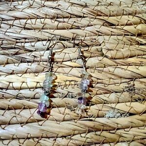 Beaded dangle earrings